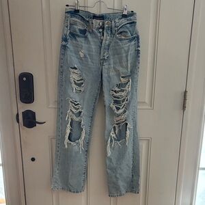 Aeropostale Light Blue Distressed Jeans